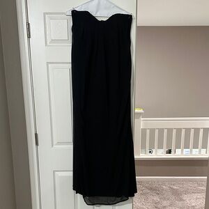 Elegant Black Strapless Dress
